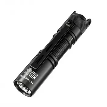Ručná baterka Nitecore MT1A Pro — LED 50 lm, USB nabíjateľná, 1100 mAh, hliník, vodotesná, nárazuvzdorná, čierna