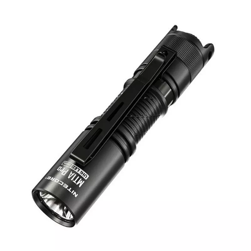 Ručná baterka Nitecore MT1A Pro — LED 50 lm, USB nabíjateľná, 1100 mAh, hliník, vodotesná, nárazuvzdorná, čierna
