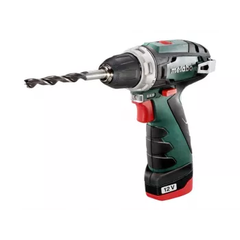 Vŕtačka s pištoľovou rukoväťou Metabo PowerMaxx BS Basic 1400 RPM, čierna, zelená