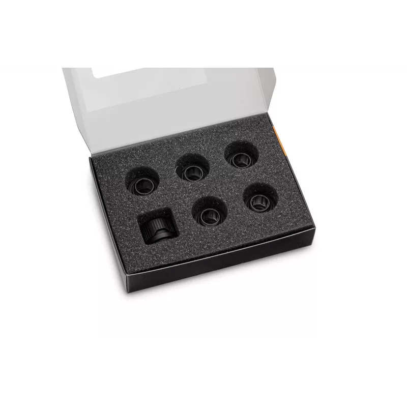 EK Water Blocks EK-Quantum Torque 6-pack HDC 12 momentový kľúč koncový konektor čierny 1/4 6 ks