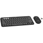 Logitech Pebble 2 Combo klávesnica myš súčasťou RF Wireless + Bluetooth QWERTY dánska - fínska - nórska - švédska grafitová (920-012257)