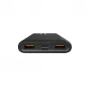 Powerbank Silicon Power QP15 10000 mAh, LiPo, 2x USB-A + 2x USB-C, Micro-USB vstup, čierna