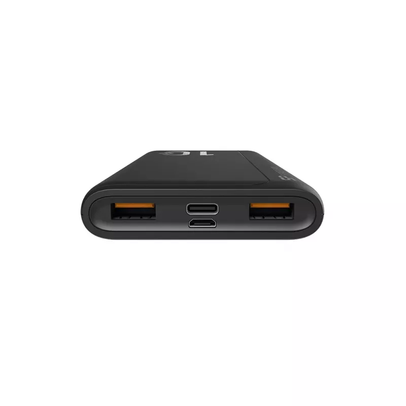 Powerbank Silicon Power QP15 10000 mAh, LiPo, 2x USB-A + 2x USB-C, Micro-USB vstup, čierna