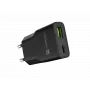Napájací zdroj NATEC Ribera NUC-2377 — 1×USB-A, 1×USB-C, 3 A výstup