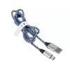 Tracer TRAKBK46266 USB kábel USB 2.0 1 m USB-C USB-A čierny modrý strieborný