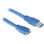 USB kábel DeLOCK 83502 USB 3.2 Gen 1 5 m USB A Micro-USB B modrý