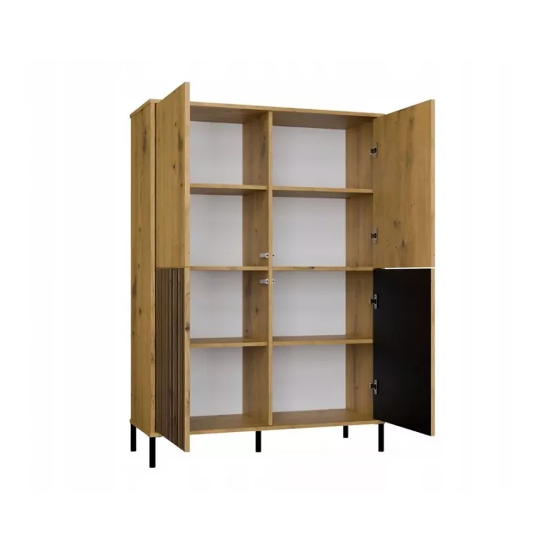 KAMARO 4DK štíhla/GŁ dub ARTISAN VITRÍNA
