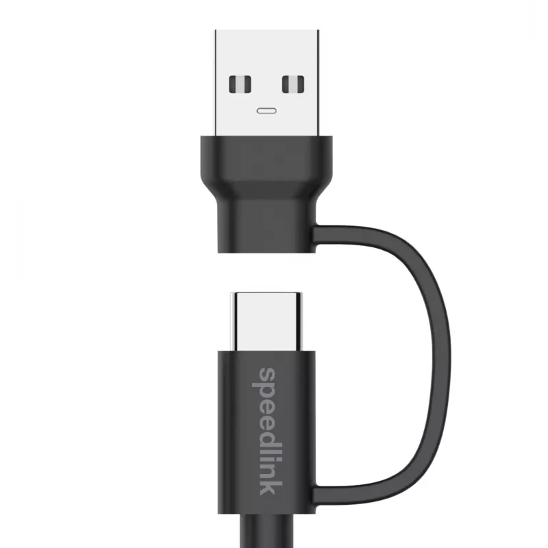 USB 3.2 Gen 1 (3.1 Gen 1) kábel Speedlink SL-460101-BK, 3 m, USB A/USB C na USB C, čierny