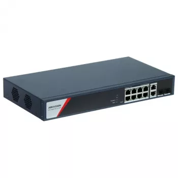 Hikvision DS-3E1512HP-SI-8P2T2F sieťový switch managed Gigabit Ethernet (10/100/1000) Power over Ethernet (PoE) modrá