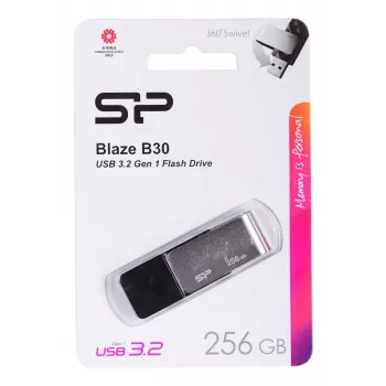 USB flash disk Silicon Power 256GB USB Type-A 3.2 Gen 1 Blaze B30