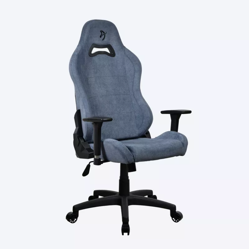 Herná stolička Arozzi Torretta SoftFabric Blue — ergonomický dizajn, nastaviteľná výška a nastaviteľné podrúčky