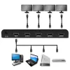 Qoltec 51798 Aktívny HDMI splitter 4 x HDMI 4K x 2K | 3.4Gb/s