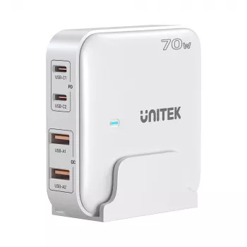 UNITEK P1229AWH01-EU nabíjačka pre mobilné zariadenia univerzálna biela AC rýchlonabíjanie interiérová