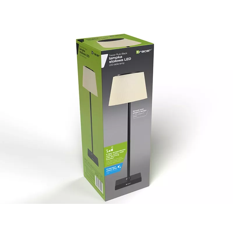 Stolová lampa TRACER Pluto Black TRAOSW47234 LED s nastaviteľnou svetlosťou