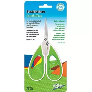 Nožnice WEDO 975 4060 rovný strih zelená biela 215 mm