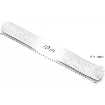 Opletená hadica DeLOCK 20812 10 m x 9 mm biela