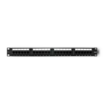 Patch panel RACK 24 portov, Cat.6 UTP