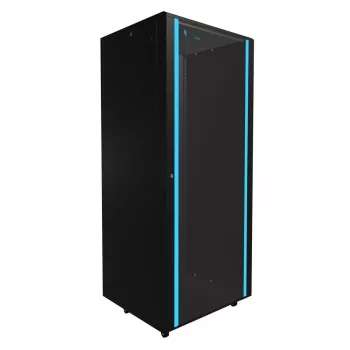 Voľne stojaca skriňa Extralink 42U 800X800 STANDING RACKMOUNT CABINET čierna 1400 kg kapacita