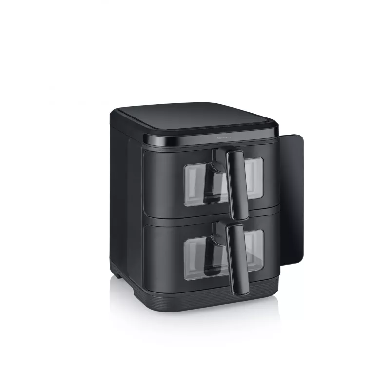 Fritéza SEVERIN FR 2468 S-Fry Duo Stack 2-in-1 kapacita varenia, dizajn s dvoma košmi