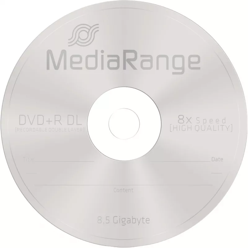 DVD+R DL MediaRange MR465 8,5 GB 5 ks