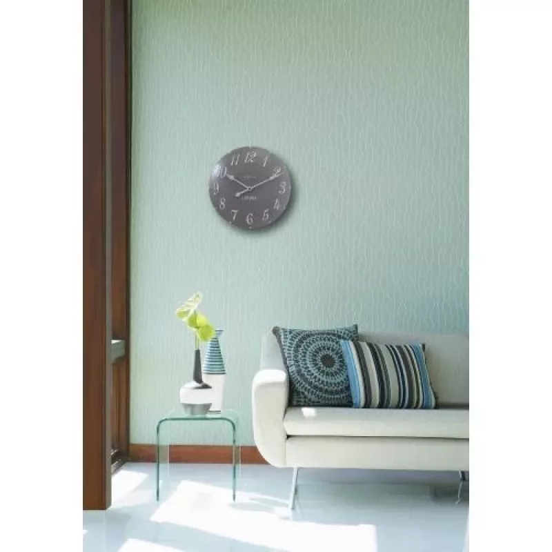 NeXtime hodiny 3084gs London Arabic, Ø34,5cm, nástenné, sivá/biela