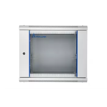 Nástenný rack Extralink 9U 600x450 sivý