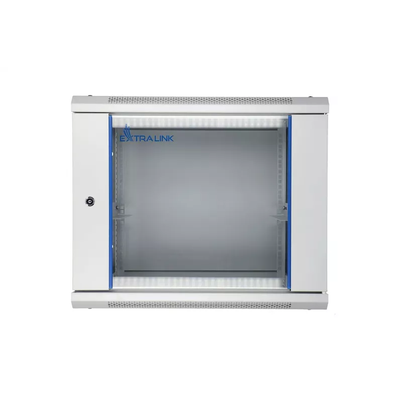 Nástenný rack Extralink 9U 600x450 sivý
