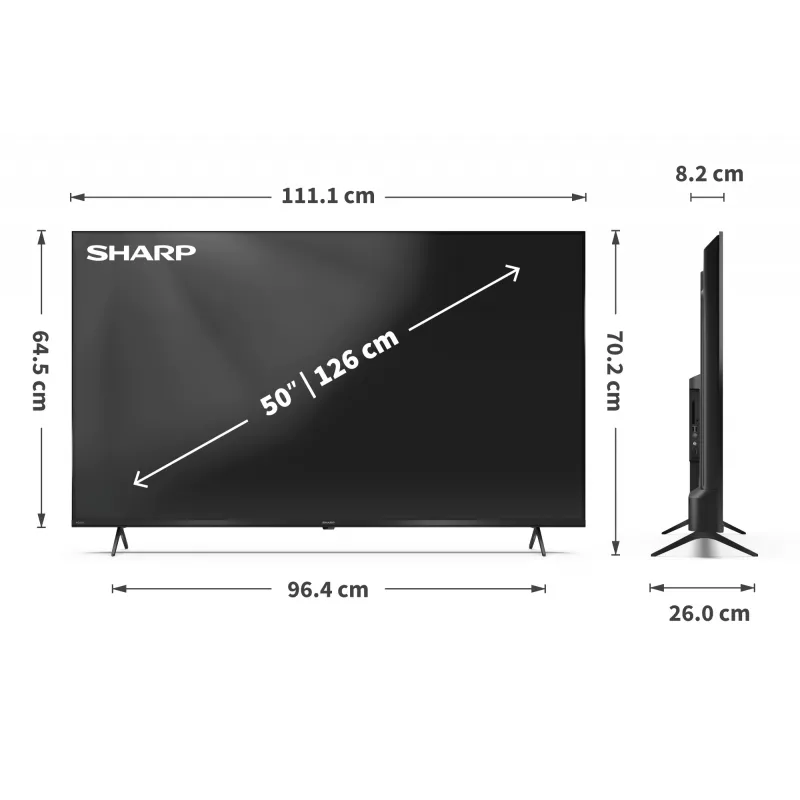 Smart TV Sharp 50HL4265E 50 Google TV UHD