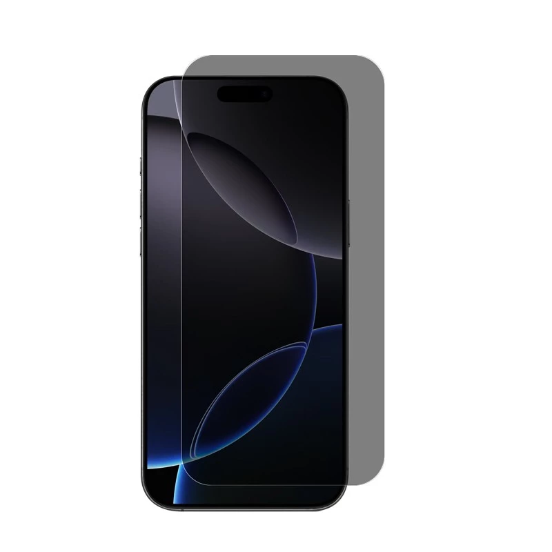 Tvrdené sklo proti videniu Crong pre iPhone 16 Pro — neoslňuje, odolné proti poškriabaniu