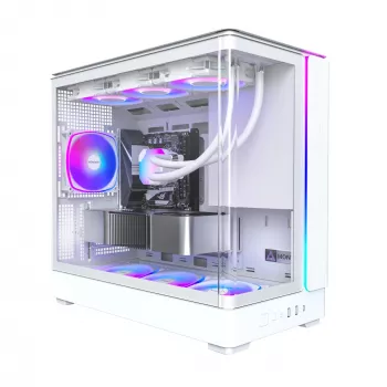 PC skriňa Montech KING 15 PRO biela — Micro ATX / Mini-ITX, Midi Tower