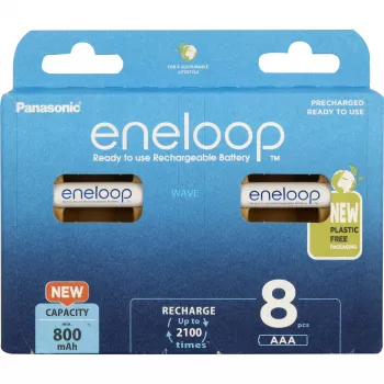 Akumulátory PANASONIC ENELOOP AAA 800 mAh 8 kusov (BK-4MCDE/8HH)