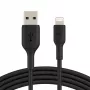 Belkin PVC USB-A na Lightning 3 m čierna