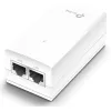 TP-Link 24V pasívny PoE adaptér, Gigabit Ethernet, 10,100,1000 Mbit/s, 10/100/1000, Cat3, Cat4, Cat5, Cat5e, Cat6, biely, 100 m