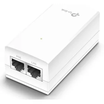 TP-Link 24V pasívny PoE adaptér, Gigabit Ethernet, 10,100,1000 Mbit/s, 10/100/1000, Cat3, Cat4, Cat5, Cat5e, Cat6, biely, 100 m