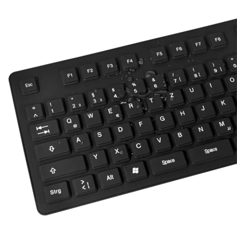 Klávesnica LogiLink ID0019A univerzálna USB QWERTZ nemecká čierna