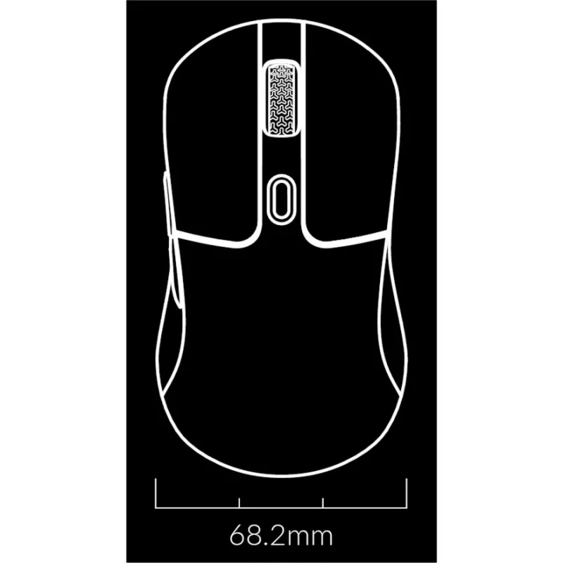 Herná myš Keychron M3 pravácka RF bezdrôtová + Bluetooth optická 26000 DPI biela