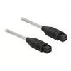 FireWire kábel DeLOCK FireWire B/B 1,0 m sivý