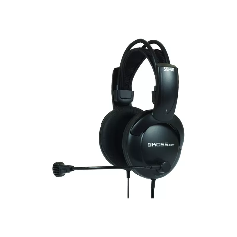 Koss SB40 slúchadlá/headset káblový s hlavovým mostom telefonovanie/hudba čierna