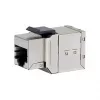 Chránená Cat6 Keystone inline spojka sada 8 ks, EQUIP — ploché prevedenie, RJ-45, 17×35,5×24,4 mm, strieborná