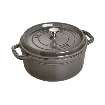 Staub 40509-312-0 hrniec 5,25 L okrúhly grafit, sivá