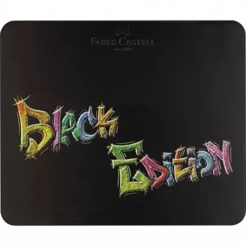 Faber-Castell Black Edition farebné ceruzky, 100 ks v plechovej krabičke (116490)
