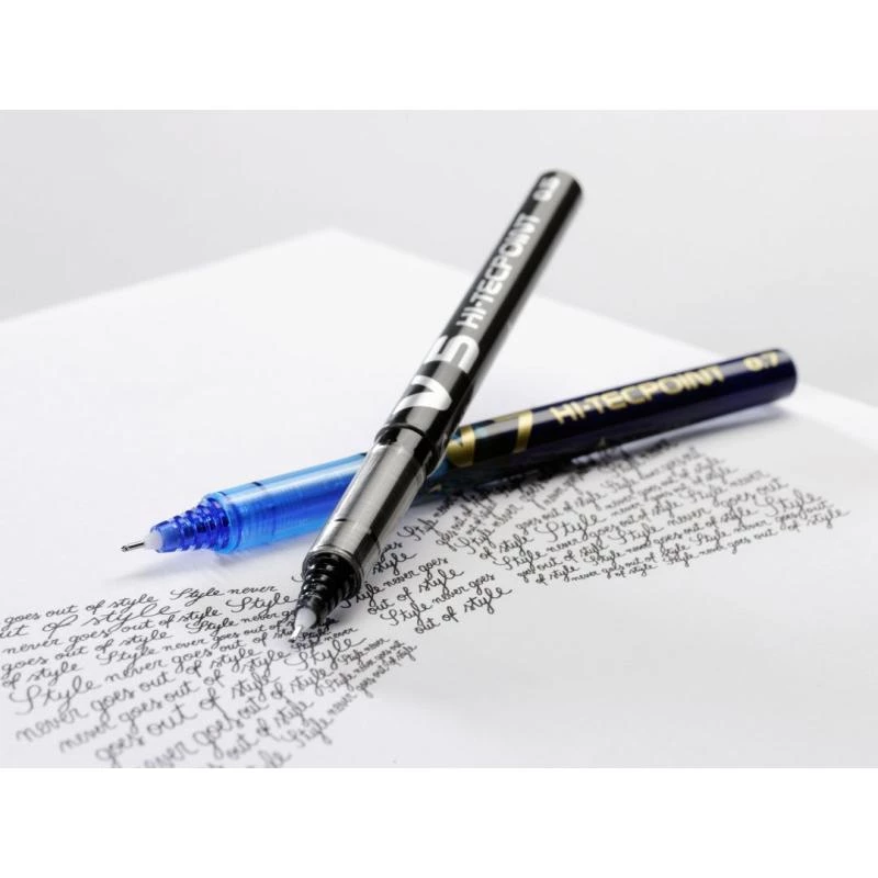 Pilot Hi-Tecpoint V5 BX-V5-L pero typu roller s vrchnákom, modré