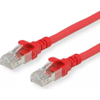 Roline - Patch kábel - RJ-45 (M) na RJ-45 (M) - 2 m - SFTP, PiMF - CAT 6 - bezhalogénový, zaliate, lanko - červený