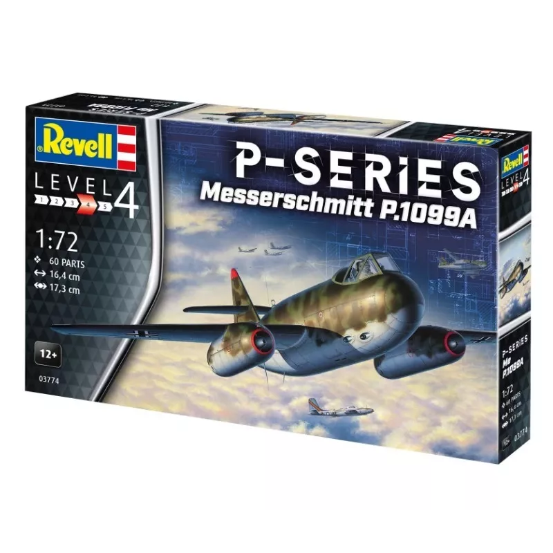 Plastový model lietadla REVELL Messerschmitt P.1099A-P-SER mierka 1/72