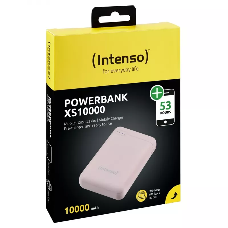 Intenso XS10000 lithium-polymérová (LiPo) 10000 mAh ružová