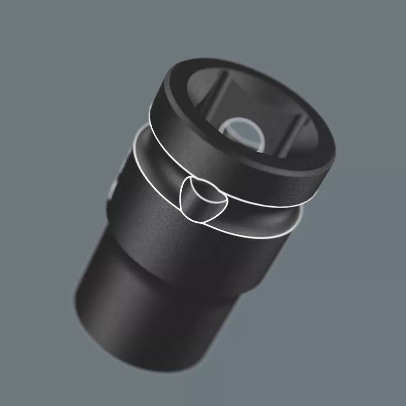 Sada nástrčných kľúčov Wera 1/2 inch magnetická lišta 9-dielna pre rázový uťahovák