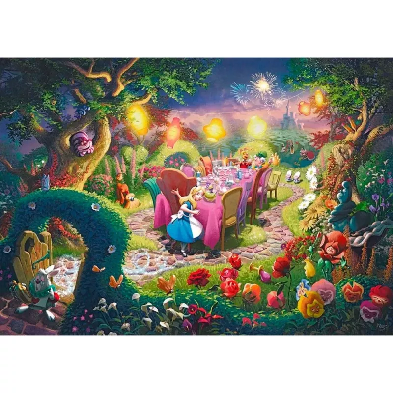 Schmidt Spiele Thomas Kinkade Disney Dreams Collection Alica v krajine zázrakov Mad Hatter's Tea Party puzzle, 6000 dielikov