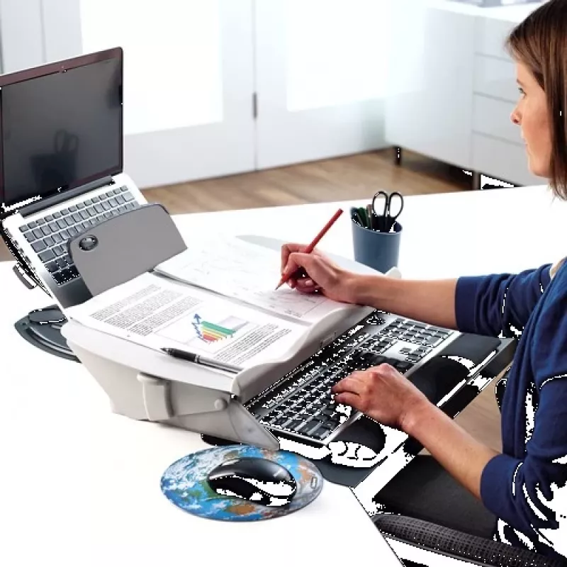 Fellowes Easy Glide sklon písania/dokumentov - držiak predlohy - sivá, čierna (8210001)
