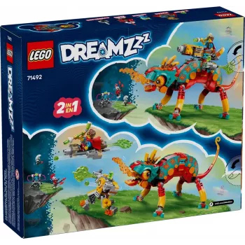 Stavebnica LEGO 71492 Dreamzz Mateovo ohnivé chameleón herná sada, stavebnicový model pre fantazijné stavanie