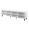 TV skriňa cama meble ASTI 200×42×52 cm biela matná